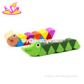 New hottest cartoon colorful wooden caterpillar toy for kids W14I032